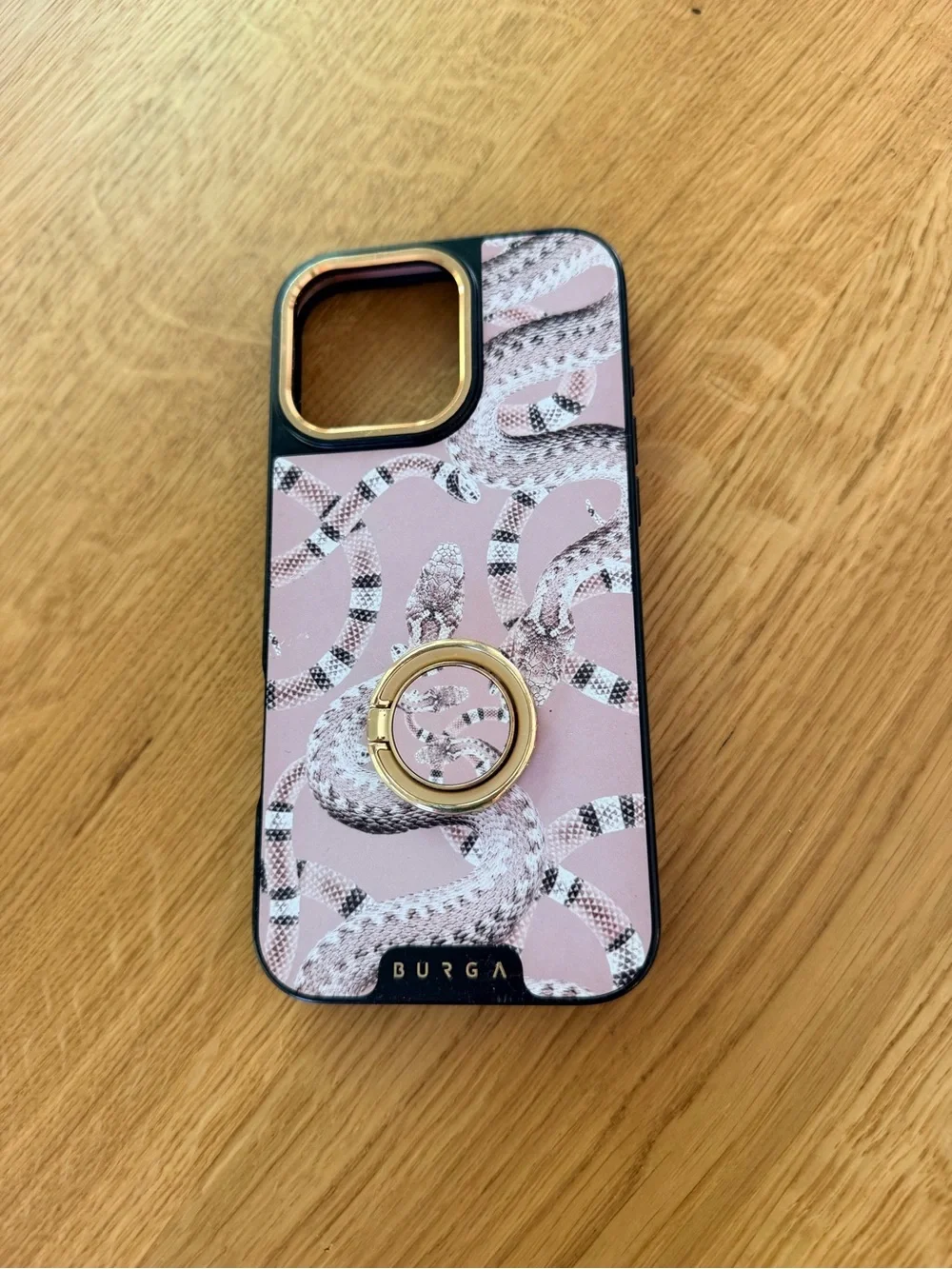 burga iphone 15 pro Phone Case with Ring Holder